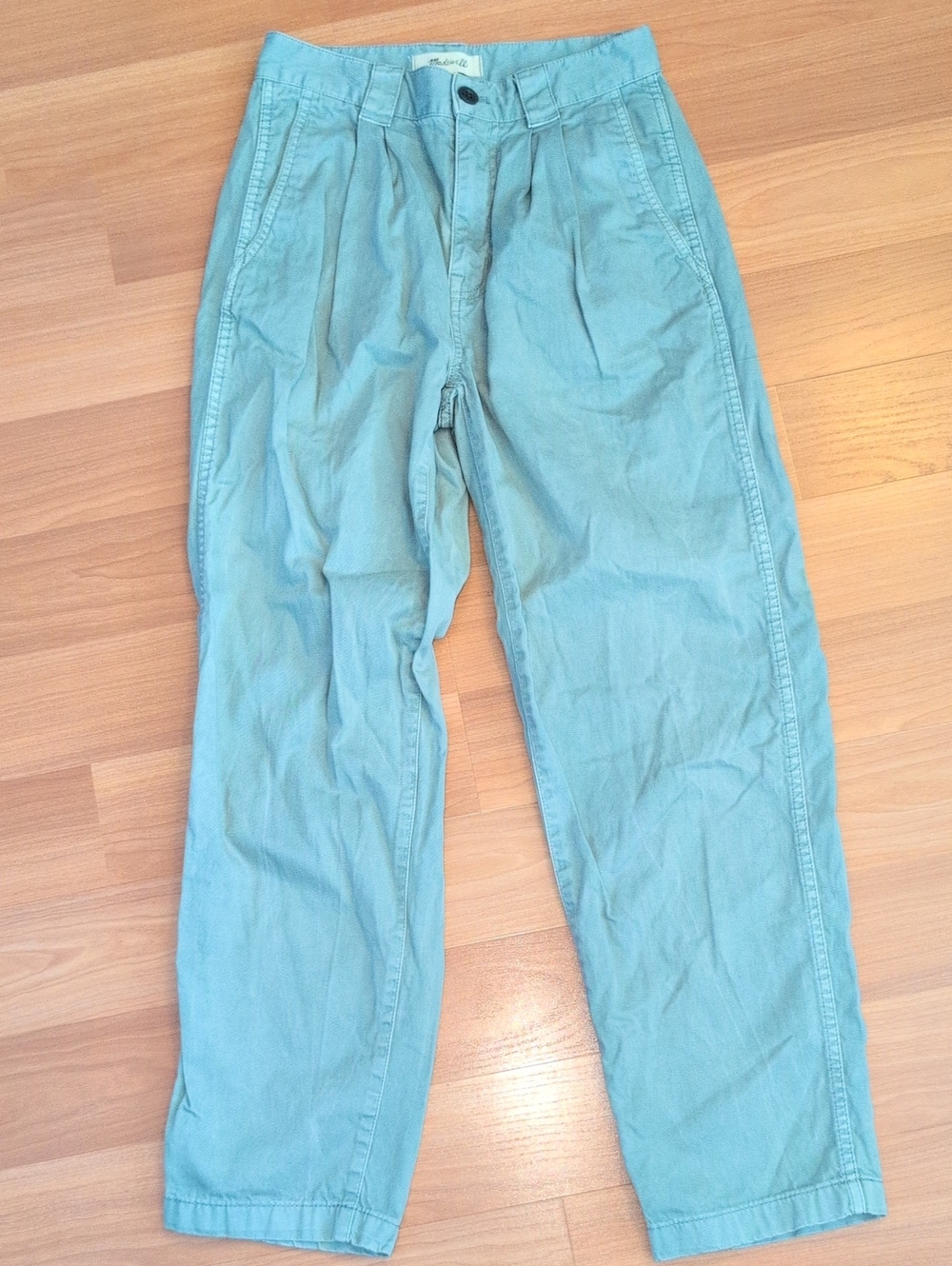 Madewell Garment-Dyed Tapered Chino Pants in Overcast - Size 24